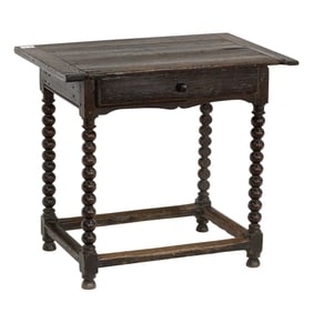 An English William and Mary oak table