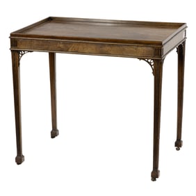 A George III mahogany tea table