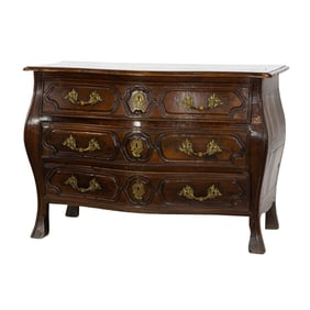 A French Louis XV bombe commode