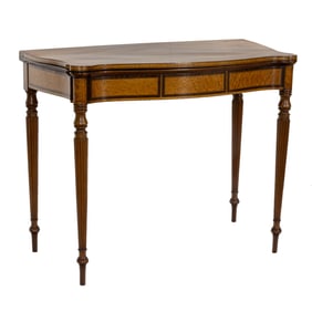 A Federal mahogany games table