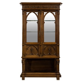 A French Gothic Revival vitrine