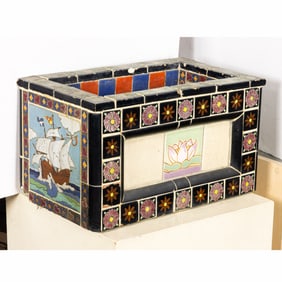 A California Arts and Crafts tile jardiniere, circa 1920