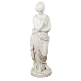 An Italian marble figure of a Classical maiden