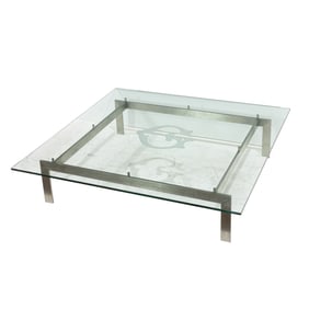 A Modern PK Series coffee table after a design by Poul Kjaerholm