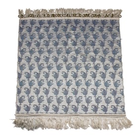 An Iranian Safavid style silk and silver thread boteh tapestry panel