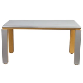 A Contemporary grey lacquer center table