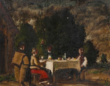 Painting, Gyula Rudnay