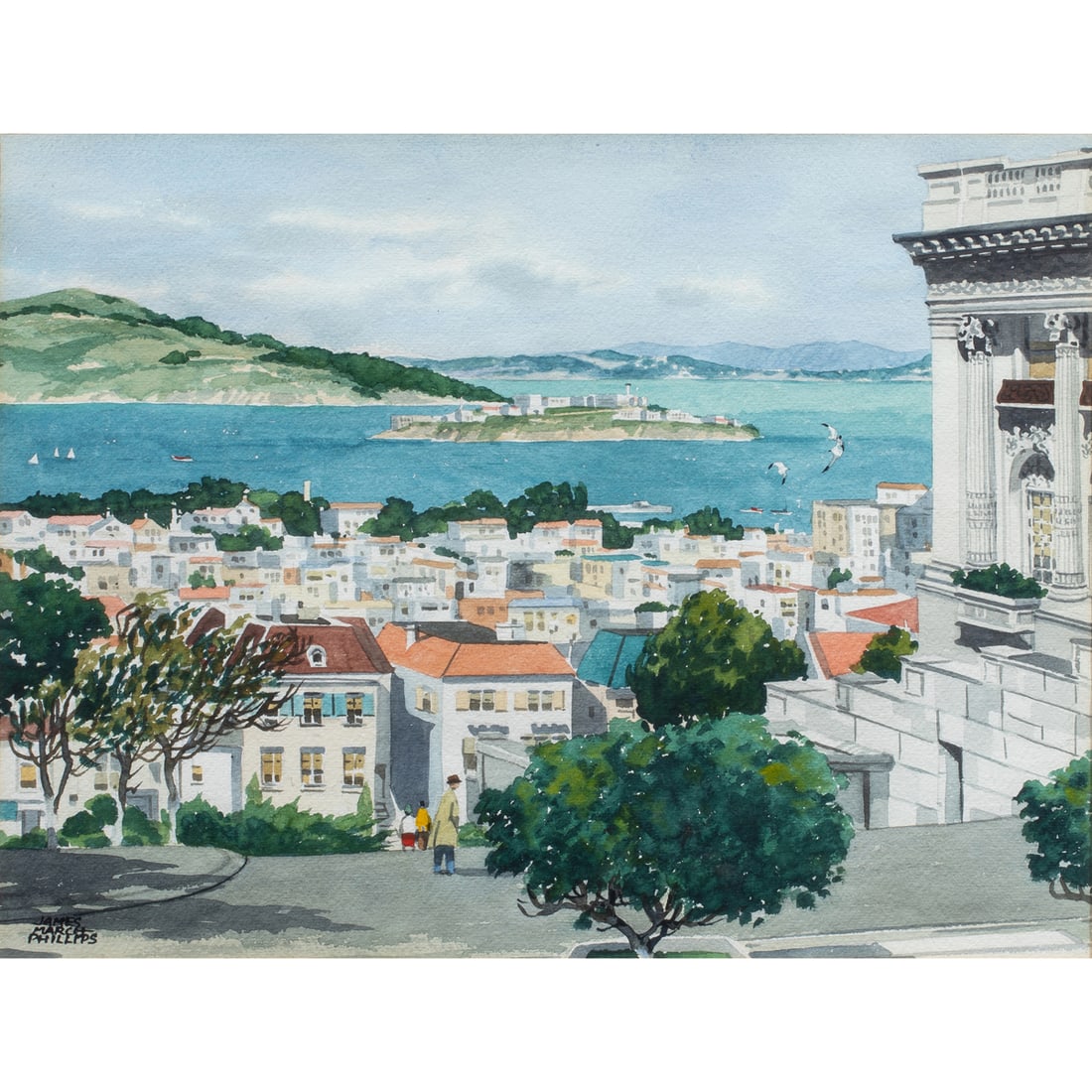 Watercolor, James March Phillips (1 of 6)