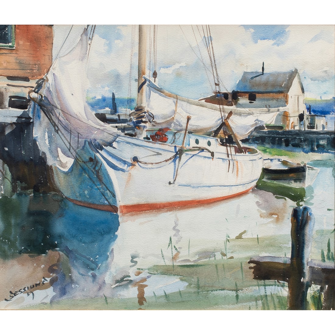 Watercolor, James Milton Sessions (1 of 5)