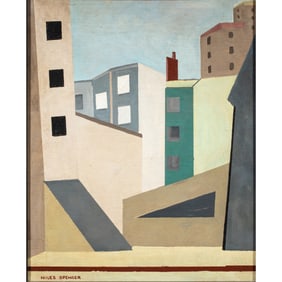 Painting, Attributed to Niles Spencer