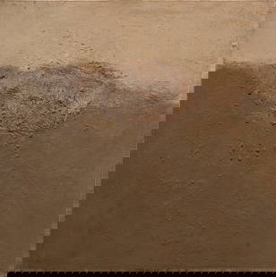 Painting, Louis Siegriest: Louis Siegriest (American, 1899-1989), "Sand Dune," mixed media on board, signed and titled verso, board: 48"h x 48"w, overall (with frame): 48.75"h x 48.75"w