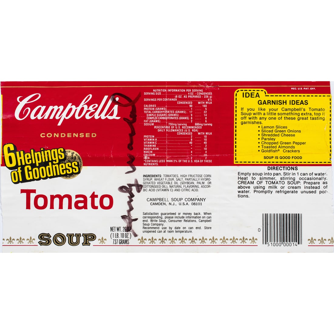 Soup Label, After Andy Warhol (1 of 3)