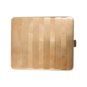 A 14k gold cigarette case