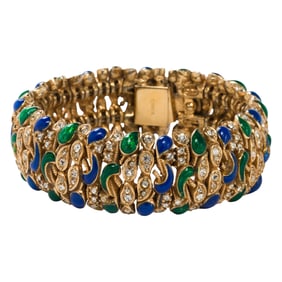 A Ciner rhinestone bracelet