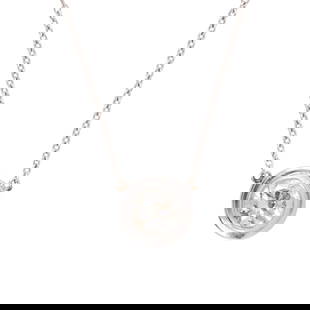 A pair of Maria Tash diamond and 18k white gold stud earrings: A pair of Maria Tash diamond and 18k white gold stud earringsset with round brilliant-cut diamonds, weighing in total 0.65 carat; signed Tash; 4.73 grams