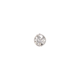 A platinum-set diamond