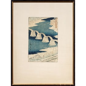 Utagawa Hiroshige II (1826-1869) - Suo Iwakuni Kintaibashi
