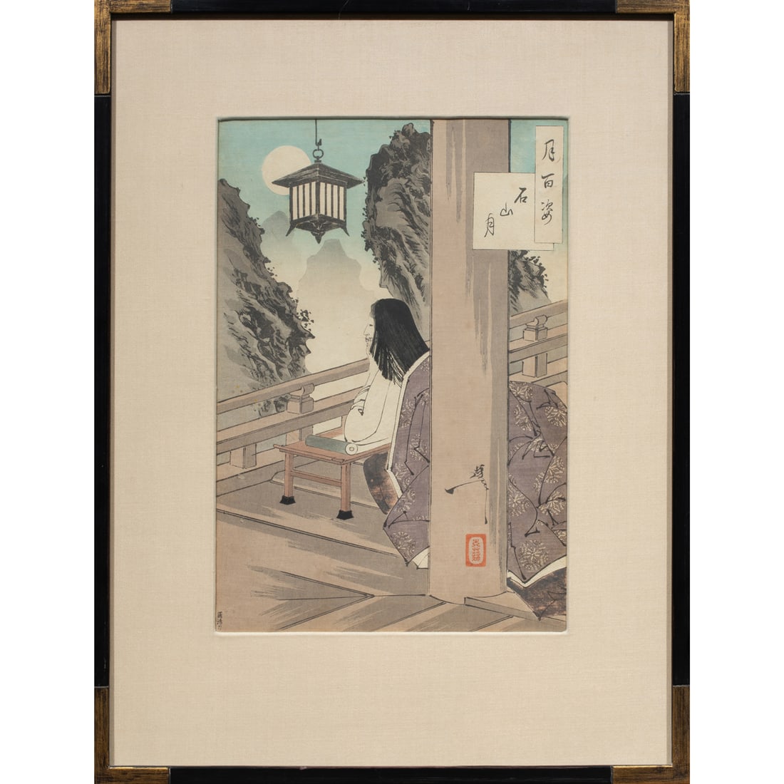 Tsukioka Yoshitoshi (1839-1892) - Ishiyama Moon (1 of 4)
