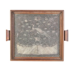 A Chinese embroidered rank badge