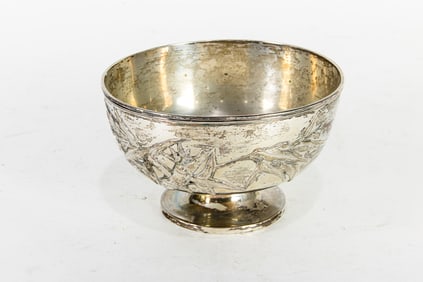 A Chinese export silver bowl