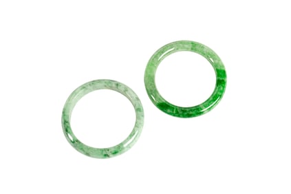 (lot of 2) Chinese jadeite bangle bracelets