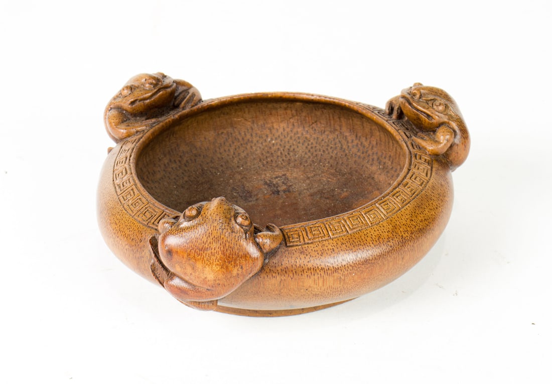 A Chinese bamboo brush washer (1 of 4)