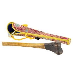 A Tibetan kangling thigh bone trumpet horn