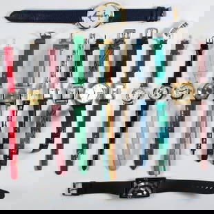 A group of miscellaneous watches: A group of miscellaneous watchesComprising various watches of different styles and sizes; sold as-is; approximate gross weight: 319 grams
