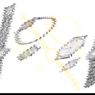 A group of watches: A group of watchesComprising a stainless steel Timex, a stainless steel Lucian Picard, a base metal Caravelle and a base metal Westfield; 92.20 gross grams