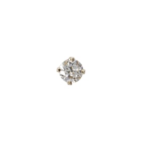 Diamond and platinum earring