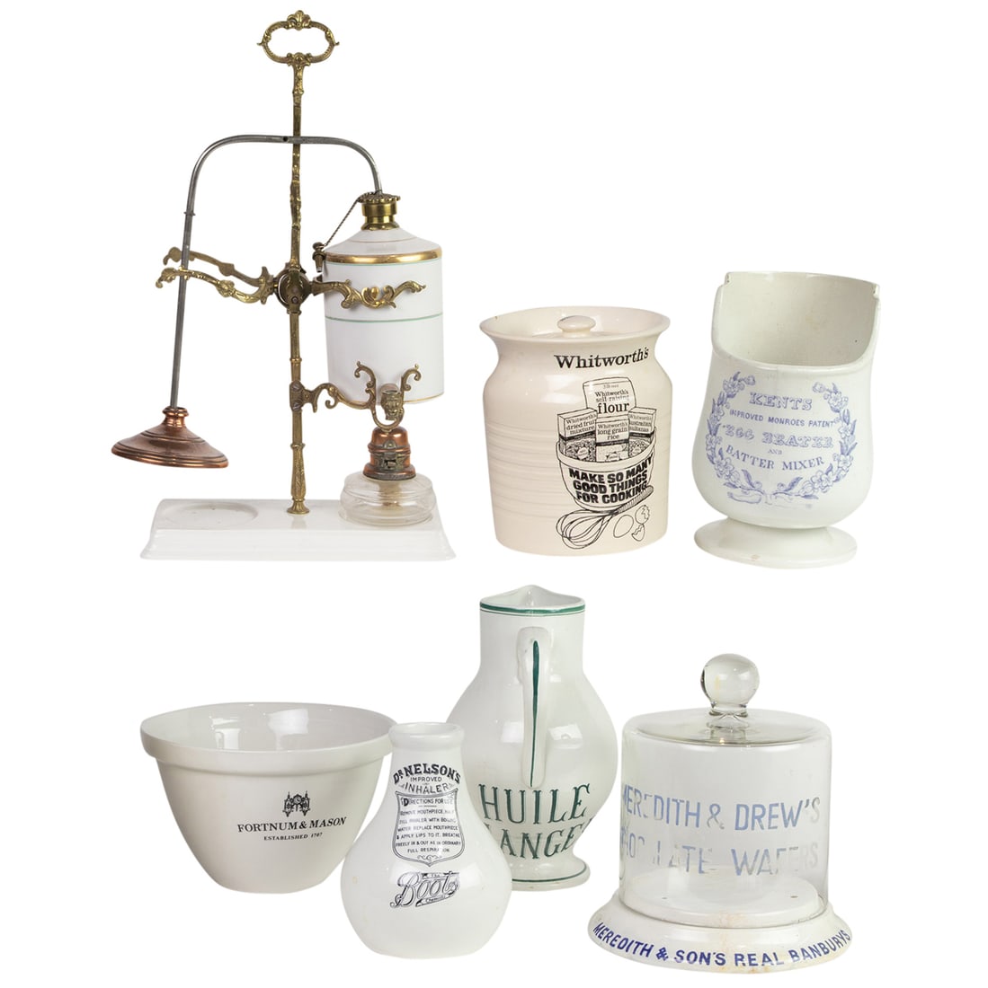 A group of advertising ceramics and kitchen tools (1 of 7)