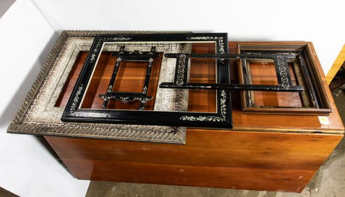 A group of five Aesthetic Movement frames