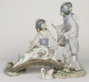 A Lladro porcelain figure 'Japan in Spring'