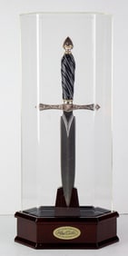 A custom Fred Carter Design decorative dagger in case