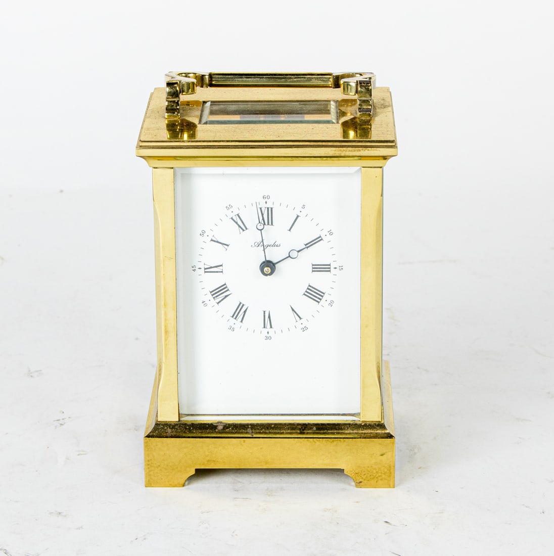 An English Angelus brass carriage clock (1 of 2)