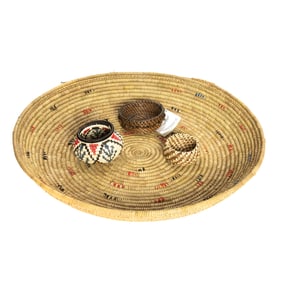 A lot of Native America baskets