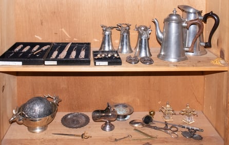A group of mixed metal articles
