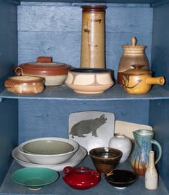 A collection of Art Pottery