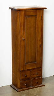 A Shaker style hanging cupboard: A Shaker style hanging cupboard, 37"h x 15"w x 8"d