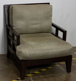 A contemporary lounge chair