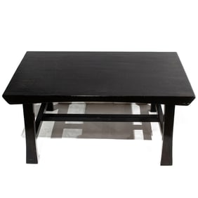 A contemporary low table in the Asian taste
