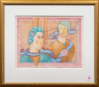 Work on paper, American School (20th century)