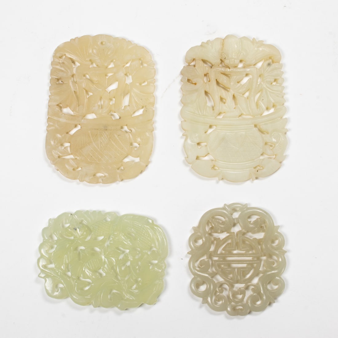 (lot of 4) Chinese hardstone carving plaques (1 of 2)