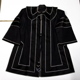 A Chinese black ground robe