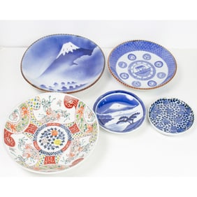 (lot of 5) Asian porcelain dishes