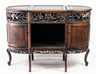 A Chinese hardwood sideboard