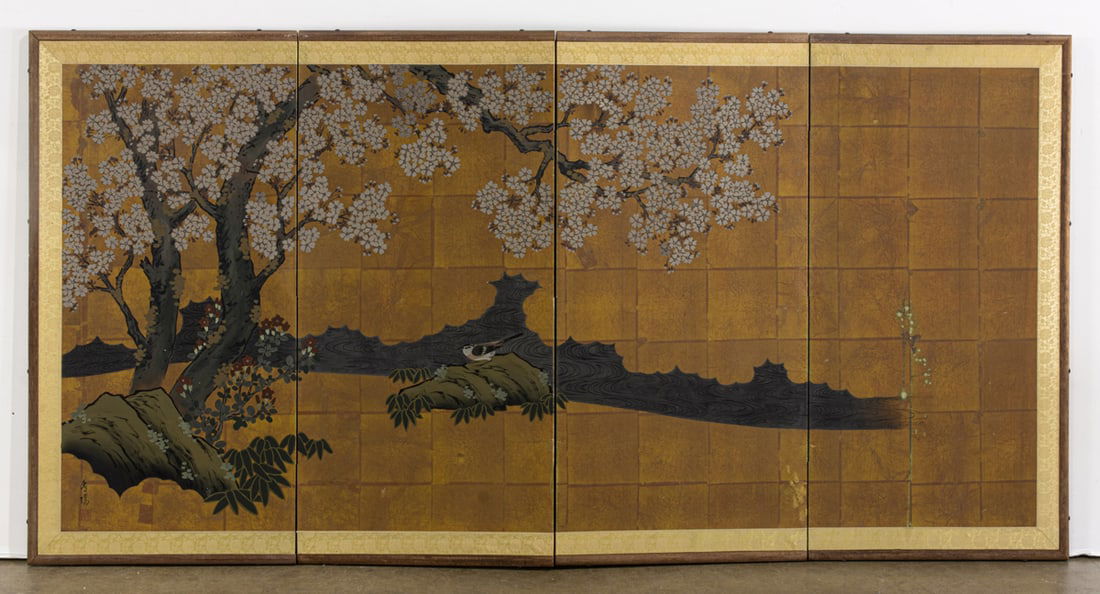 A Japanese four-panel screen (1 of 1)