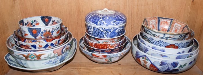 (lot of 4) Burmese lacquered containers