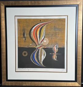 Tadashi Nakayama (Japanese 1927-2014) Large Woodblock Print