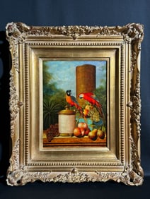 Painting, Two Parrots